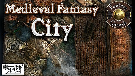 Fantasy Grounds - Black Scrolls Medieval Fantasy City (Map Tile Pack) DLC