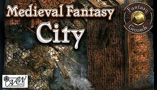Fantasy Grounds - Black Scrolls Medieval Fantasy City (Map Tile Pack)