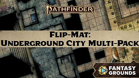 Fantasy Grounds - Pathfinder RPG - Flip-Mat: Underground City Multi-Pack DLC