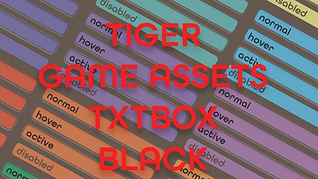 TIGER GAME ASSETS TXTBOX BLACK DLC