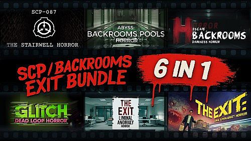 SCP / Backrooms / Exit Bundle 6 in 1