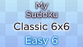 My Sudoku - Classic 6x6 Easy 6