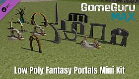 GameGuru MAX Low Poly Mini Kit - Fantasy Portals