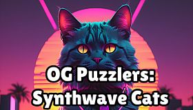OG Puzzlers: Synthwave Cats