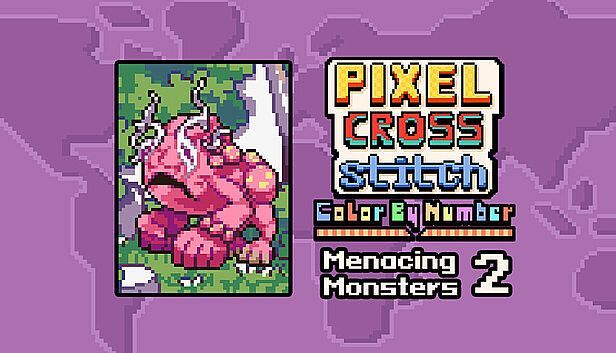 Pixel Cross Stitch - Menacing Monsters Pack 2