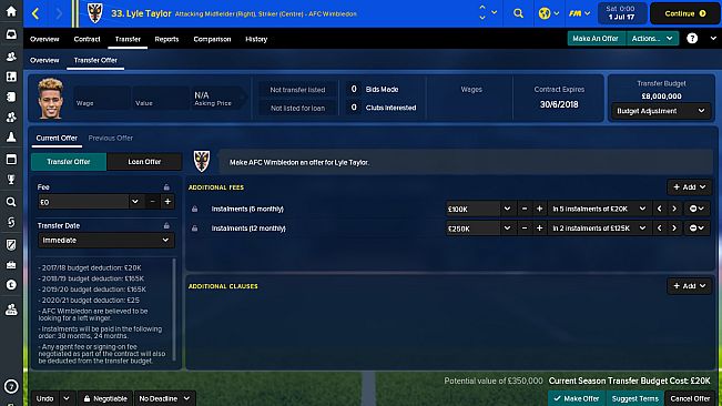 Football Manager Touch 2018