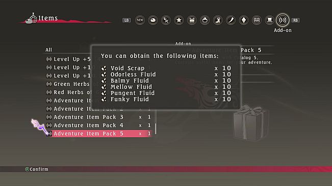 Tales of Berseria - Adventure Item Pack 5