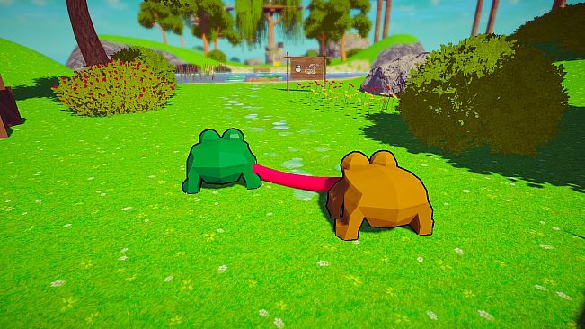 Sticked Together! - Co-op Frog Parkour