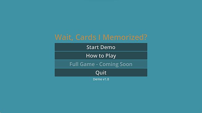 Wait, Cards I Memorized?