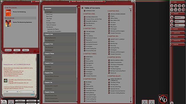 Fantasy Grounds - Hunter: The Reckoning - Apostates