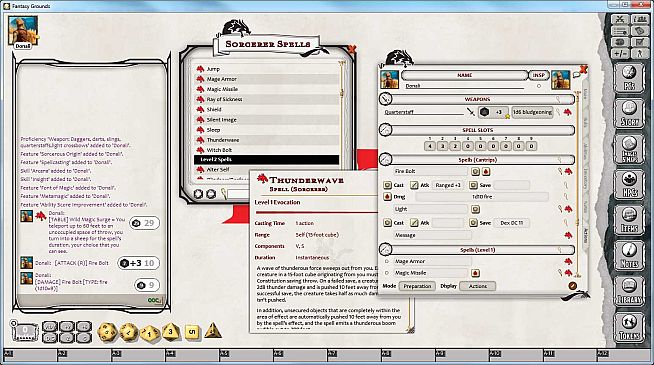 Fantasy Grounds - D&D Sorcerer Class Pack