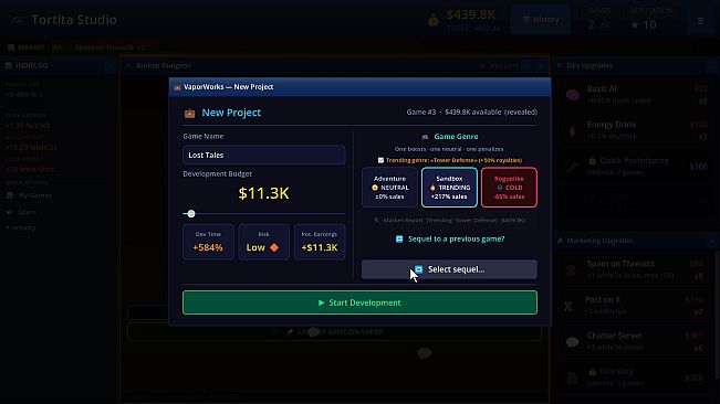 Game Dev Clicker Simulator
