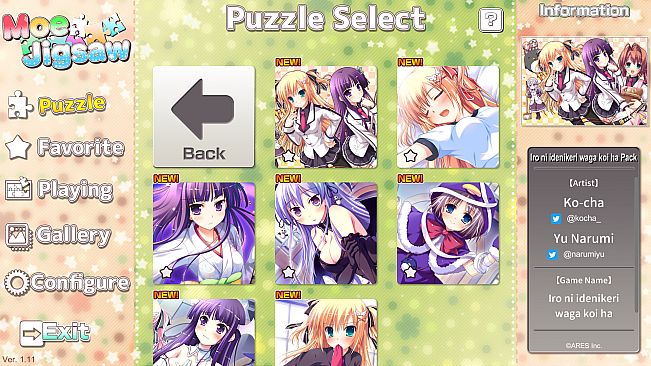 Moe Jigsaw - Iro ni idenikeri waga koi ha Pack