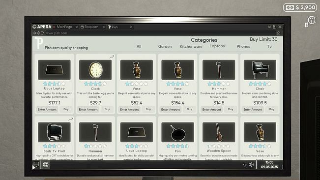 E-Commerce Simulator 2025