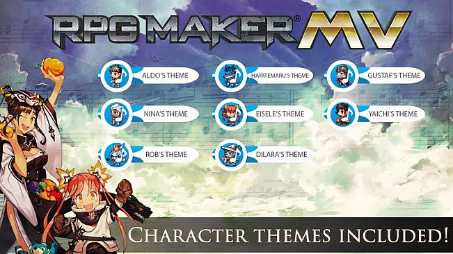 RPG Maker MZ - MV Cover Art Characters Pack