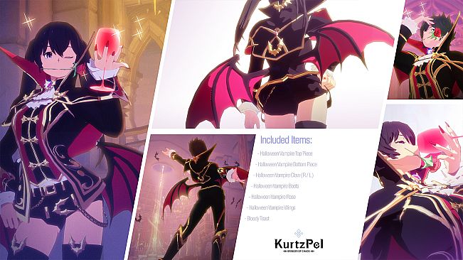 KurtzPel - Halloween Vampire Costume Set