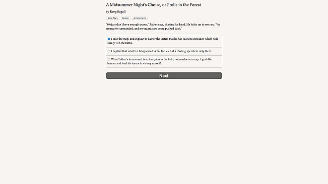 A Midsummer Night's Choice