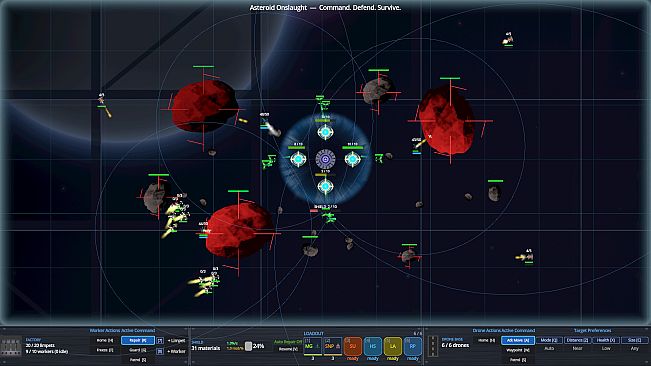 Asteroid Onslaught: Command. Defend. Survive.