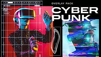 Movavi Video Editor 2025 - Cyberpunk Overlay Pack
