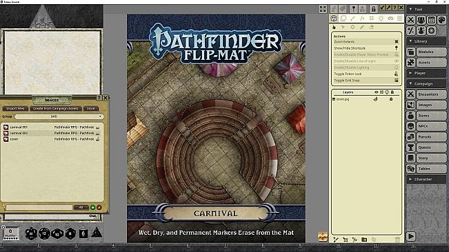 Fantasy Grounds - Pathfinder RPG - Pathfinder Flip-Mat - Carnival