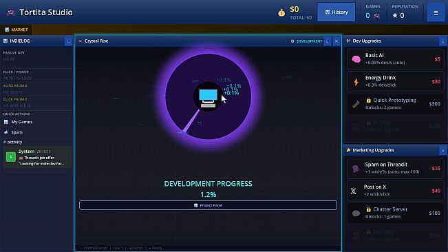 Game Dev Clicker Simulator
