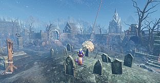 Worm in horror place