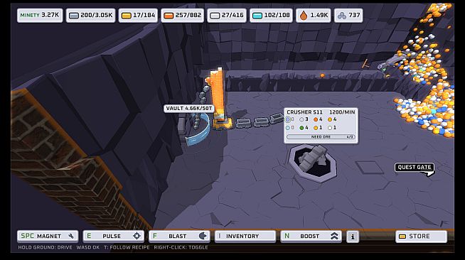 Minevester: Carry and Build
