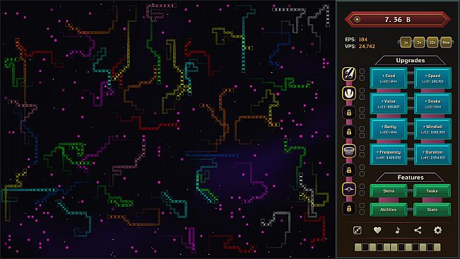 Auto Snakes in Outer Space