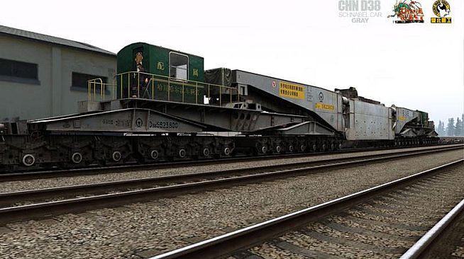 Trainz 2022 DLC - China D38 Schnabel Car - Gray
