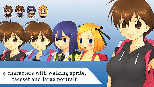 RPG Maker MV - Umihara Kawase Graphic Set