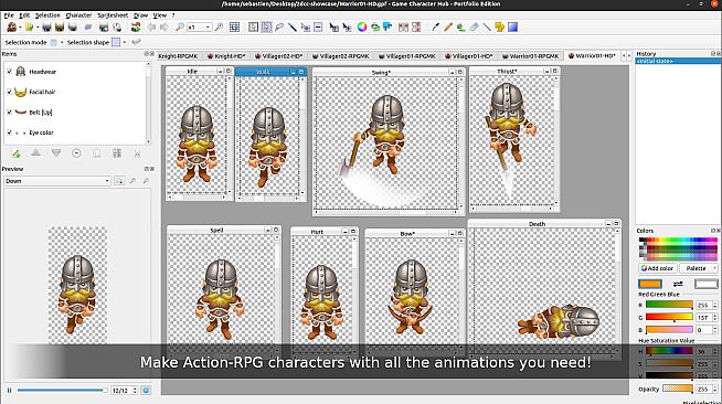 Game Character Hub PE: 2D Customizable Character - Male