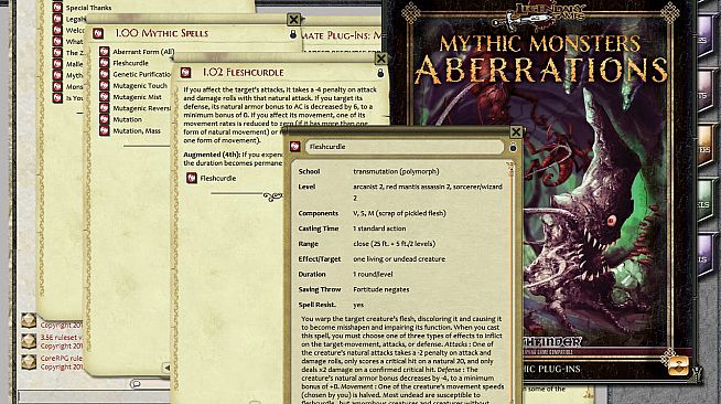 Fantasy Grounds - Mythic Monsters #18: Aberrations (PFRPG)