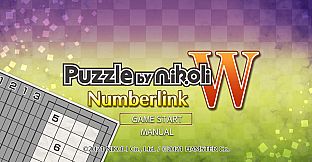 Puzzle by Nikoli W Numberlink