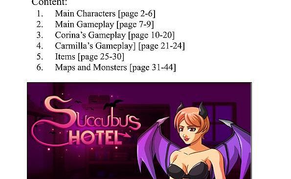 Succubus Hotel - Adult Art Pack + Walkthrough