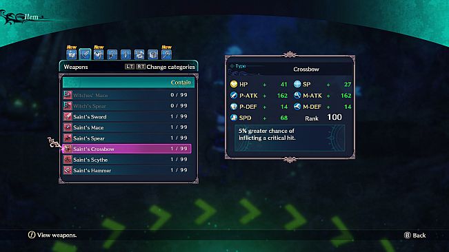 Dragon Star Varnir High Class All Characters Weapon Set