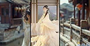 Ancient Style Girl Dynamic Jigsaw Puzzle