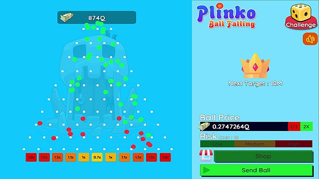 Plinko : Ball Falling 3D-2D