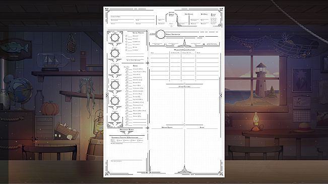 Tavern Talk Stories: Dreamwalker - TTRPG Character Sheet Bundle