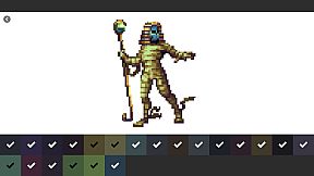 Pixel Art Monster - Color by Number