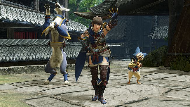MONSTER HUNTER RISE - "Using the Wall" Pose Set