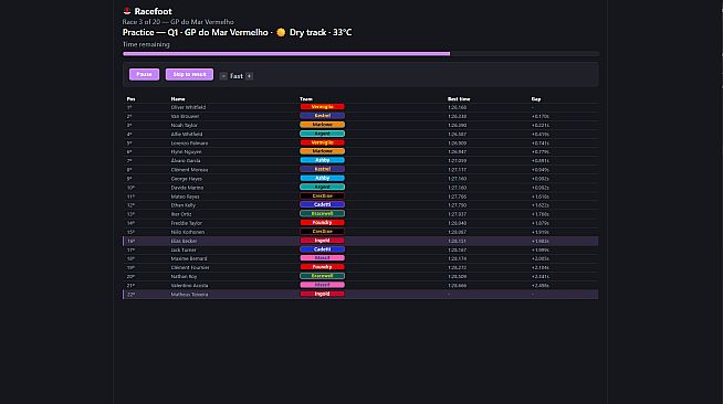 Racefoot Manager