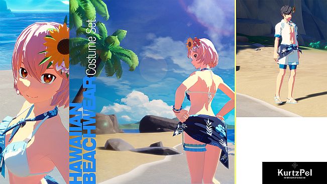 KurtzPel - Hawaiian Beachwear Costume Set