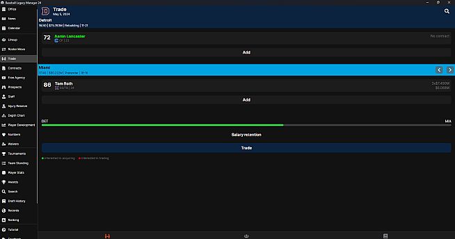 Baseball Legacy Manager 24