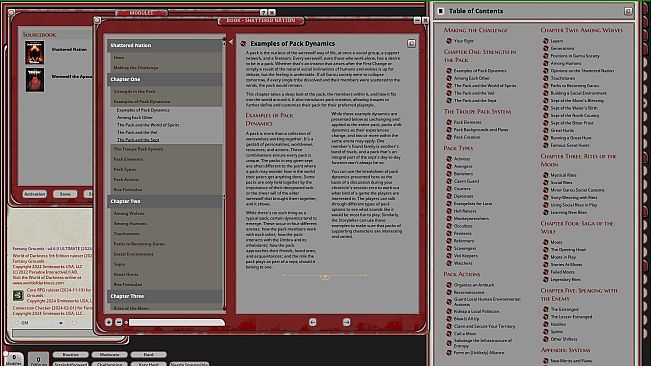 Fantasy Grounds - Werewolf: Shattered Nation