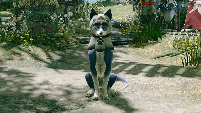 MONSTER HUNTER RISE - "Felyne Mask" Palamute layered armor piece