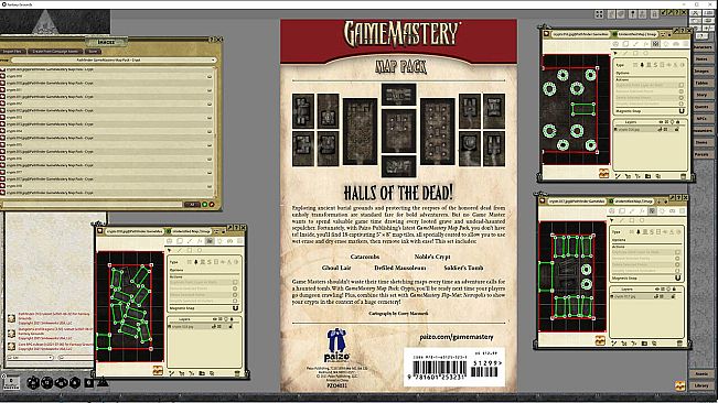Fantasy Grounds - Pathfinder RPG - GameMastery Map Pack: Crypts