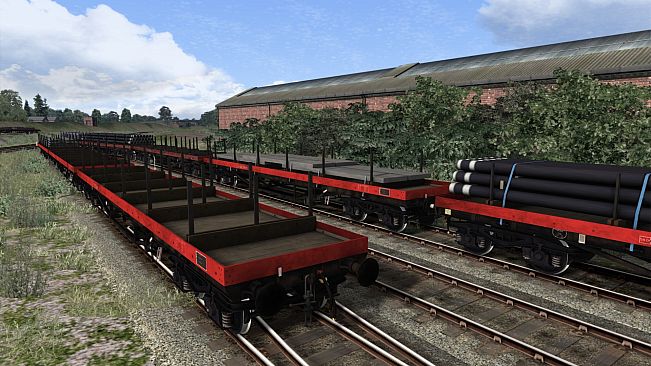 TS Marketplace: BDA 80t Bogie Bolster Wagon Pack
