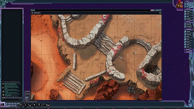 Fantasy Grounds - Starfinder 2 RPG - Flip-Mat: Alien Ruins