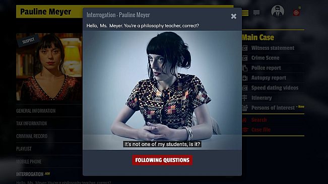 French Crime Detective Game