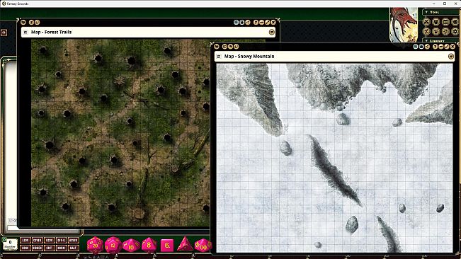 Fantasy Grounds - Pathfinder RPG - Pathfinder Flip-Mat: Basic Environments Multi-Pack